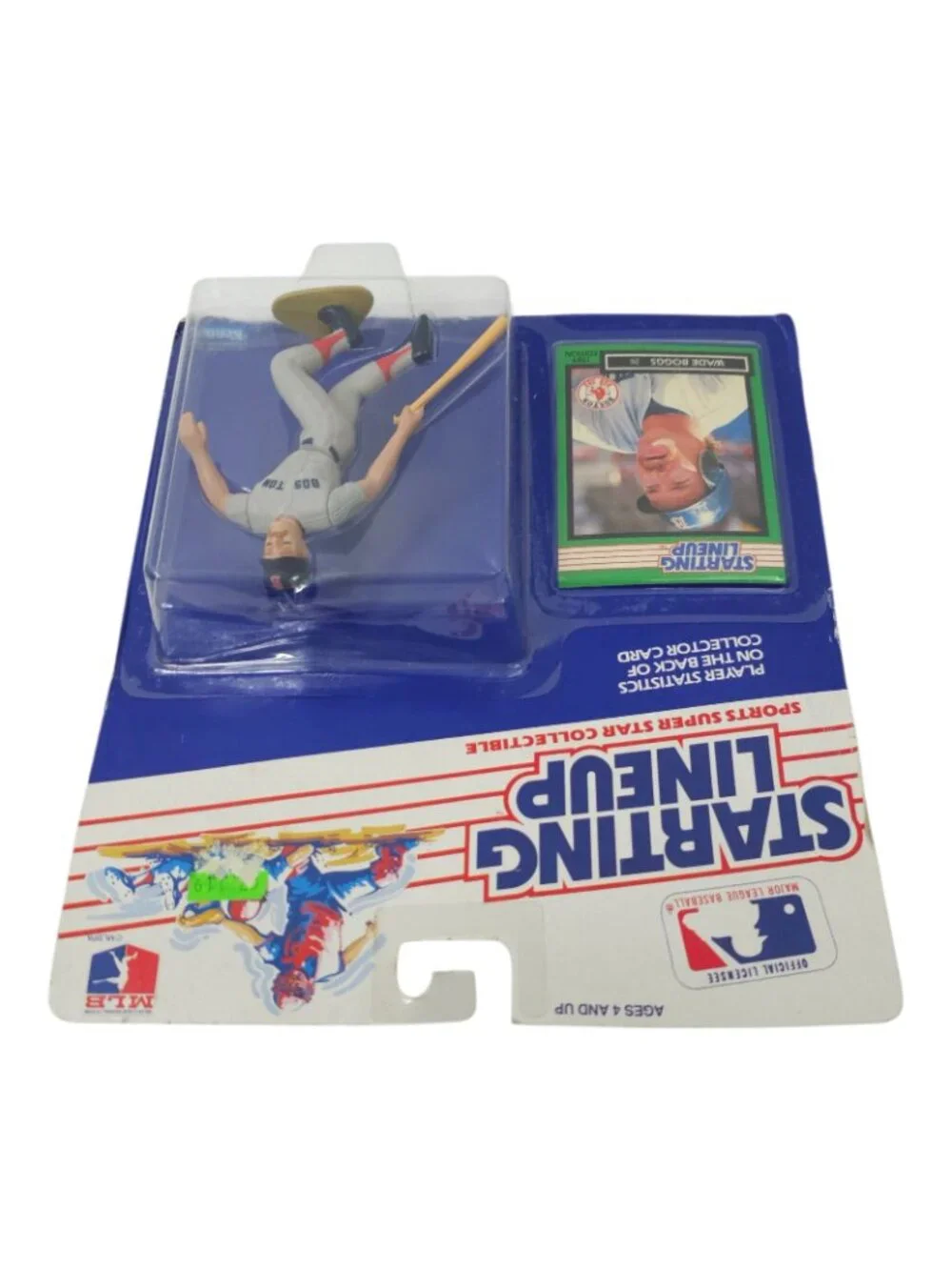 1989 Kenner Starting Lineup Wade Boggs Boston Red Sox Action Figure Card NOC